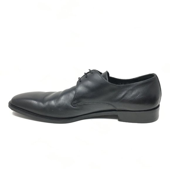 Men\'s Ermenegildo Zegna Oxfords Dress Shoes Size 13 Black Leather Plain Toe